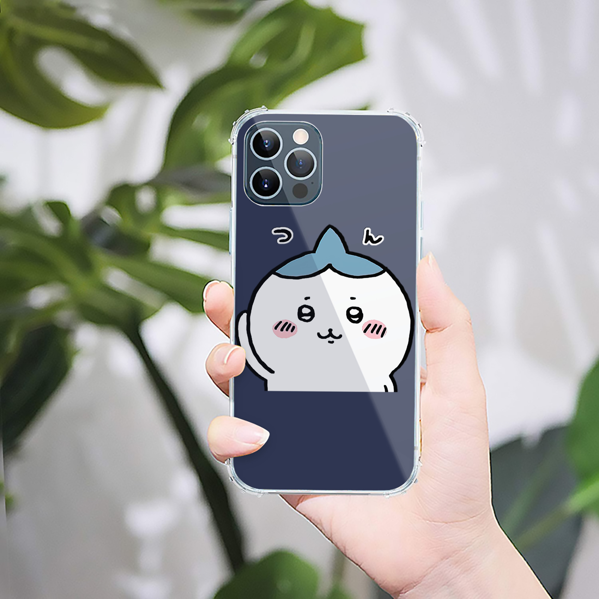 （画像用） ちいかわ ハチワレ Chii-kawa hachiware 【iPhone 12シリーズ対応】透明スマホケース（クリアソフトケース）